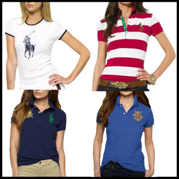 RALPH LAUREN POLO TSHIRT SHORT WOMEN